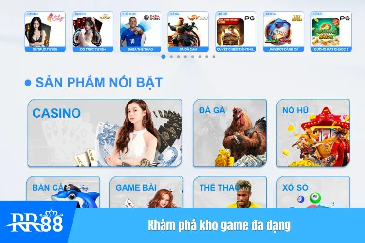 Khám phá kho game đa dạng