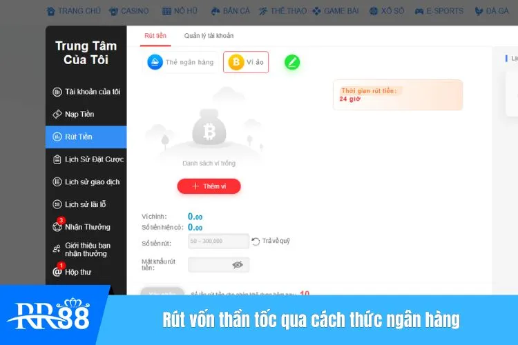 Rút vốn thần tốc qua cách thức ngân hàng