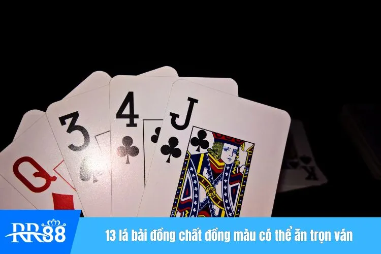 13 lá bài đồng chất đồng màu có thể ăn trọn ván