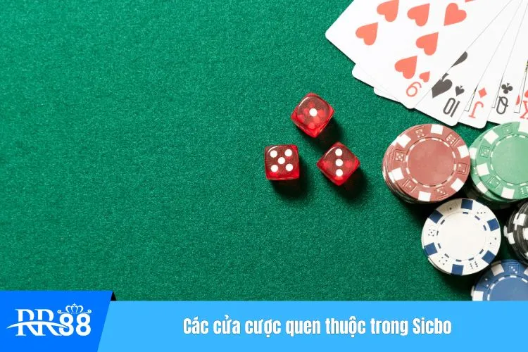 Các cửa cược quen thuộc trong Sic Bo